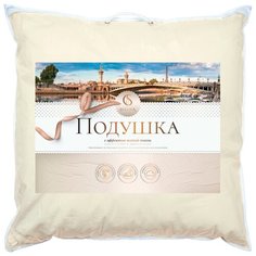 Подушка Selena Crinkle line 70 х 70 см бежевый