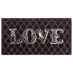 Этель Полотенце Любовь банное 50х90 см черный