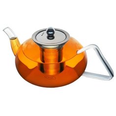CnGlass Заварочный чайник CH07010-1 1.2 л серебристый/прозрачный