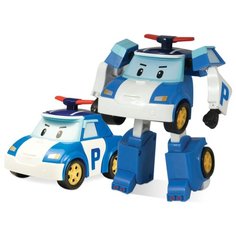 Трансформер Silverlit Robocar Poli 10 см белый/синий