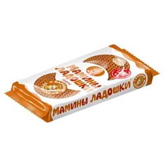 Вафли Мамины ладошки с вареной сгущенкой 225 г Дымка