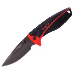 Нож складной ECOS EX-SHB01G/EX-SHB01R с чехлом черный/красный