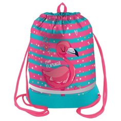 Berlingo Мешок для обуви Flamingo style (MS09427) голубой/розовый