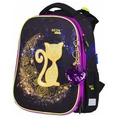 Berlingo ранец Expert Cat on the moon, черный