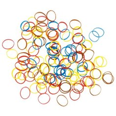 Резинка DEWAL mix mini RES035 100 шт. желтый/красный/синий