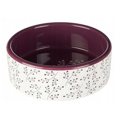 Миска TRIXIE 25123 керамическая 300 мл белый/ягодный