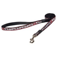 Поводок для собак Rogz Fancy Dress Scooter M hound dog black 1.4 м 16 мм