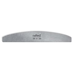 Runail Профессиональная пилка для искусственных ногтей, 200/200 грит серый