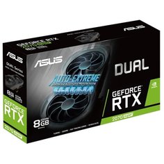 Видеокарта ASUS DUAL GeForce RTX 2070 SUPER 1605MHz PCI-E 3.0 8192MB 14000MHz 256 bit 3xDisplayPort HDMI HDCP EVO Retail