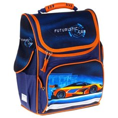 ArtSpace ранец Junior Futuristic car, синий/оранжевый