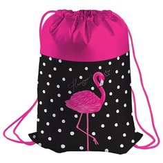 Berlingo Мешок для обуви Pink flamingo (MS09223) розовый/черный