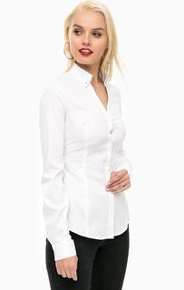 Белая приталенная рубашка Guess