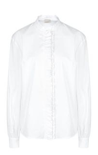 Приталенная рубашка с оборками Pinko