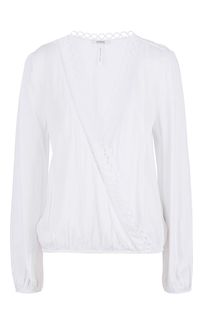 Блуза белого цвета с длинными рукавами Guess