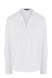 Белая блуза свободного кроя Comma