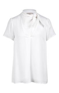 Шелковая блуза с короткими рукавами Michael Michael Kors