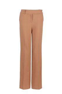 Коричневые брюки прямого кроя Rivadu