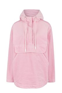 Розовая куртка-анорак из вельвета United Colors of Benetton