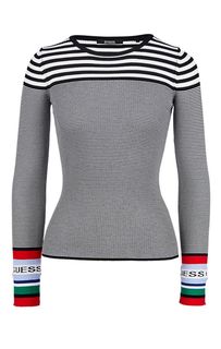 Джемпер в полоску с длинными рукавами Guess