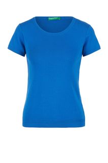 Джемпер из хлопка с короткими рукавами United Colors of Benetton