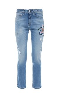 Рваные джинсы с декоративной отделкой Demi Kocca