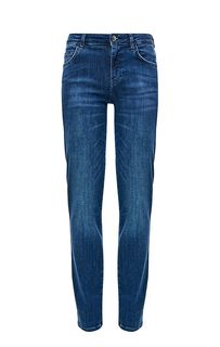Прямые синие джинсы с декоративными заломами Sexy Straight Guess