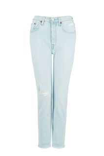 Укороченные голубые джинсы прямого кроя 501® Original Levis®