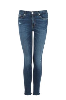 Синие джинсы скинни с необработанным краем CKJ 011 Calvin Klein Jeans