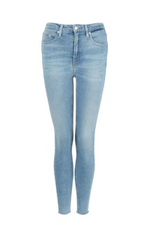 Синие джинсы скинни с необработанным краем Calvin Klein Jeans