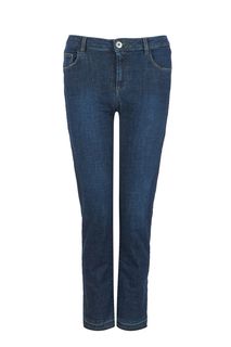 Синие укороченные джинсы с необработанным краем 260 Cropped Trussardi Jeans