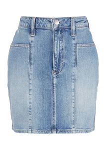Расклешенная джинсовая юбка синего цвета Calvin Klein Jeans
