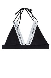 Купальный топ с логотипом бренда Calvin Klein