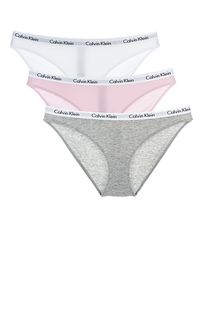 Комплект из трех хлопковых трусов-слипов Calvin Klein