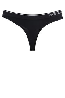 Черные трусы-стринги из микрофибры Calvin Klein