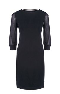 Платье из вискозы черного цвета Marc Opolo