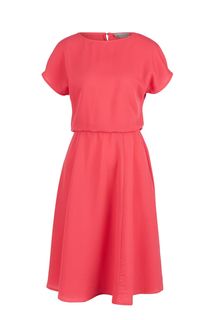 Ярко-розовое платье с расклешенной юбкой Imago