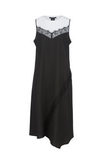 Расклешенное платье с кружевной отделкой Dkny