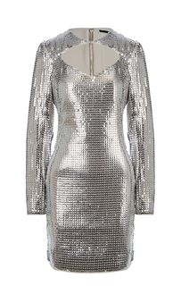 Короткое вечернее платье с декором из пайеток Guess