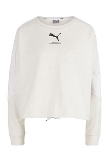 Хлопковый свитшот оверсайз Puma