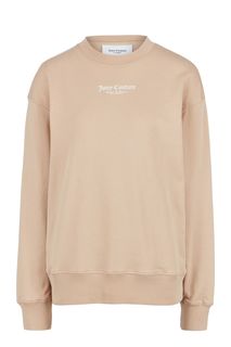 Хлопковый свитшот бежевого цвета Juicy by Juicy Couture