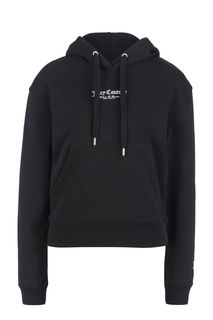 Черная хлопковая толстовка с капюшоном Juicy by Juicy Couture