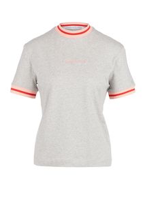 Хлопковая футболка с короткими рукавами Calvin Klein Jeans