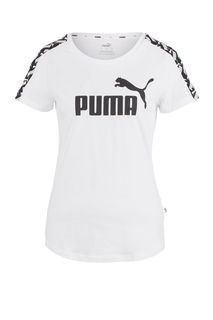 Хлопковая футболка с короткими рукавами Puma