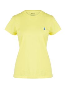Однотонная хлопковая футболка Polo Ralph Lauren
