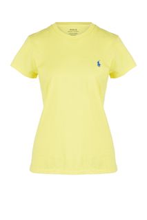 Однотонная хлопковая футболка Polo Ralph Lauren