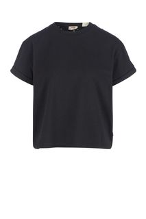 Черная хлопковая футболка с вышивкой на спине Levis®