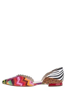 Разноцветные кожаные балетки Högl