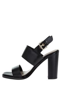 Кожаные босоножки черного цвета Aldo