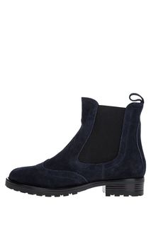 Замшевые полусапоги челси синего цвета Rabbit Loafers