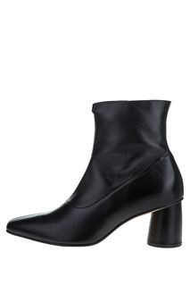 Черные кожаные полусапоги на каблуке Högl